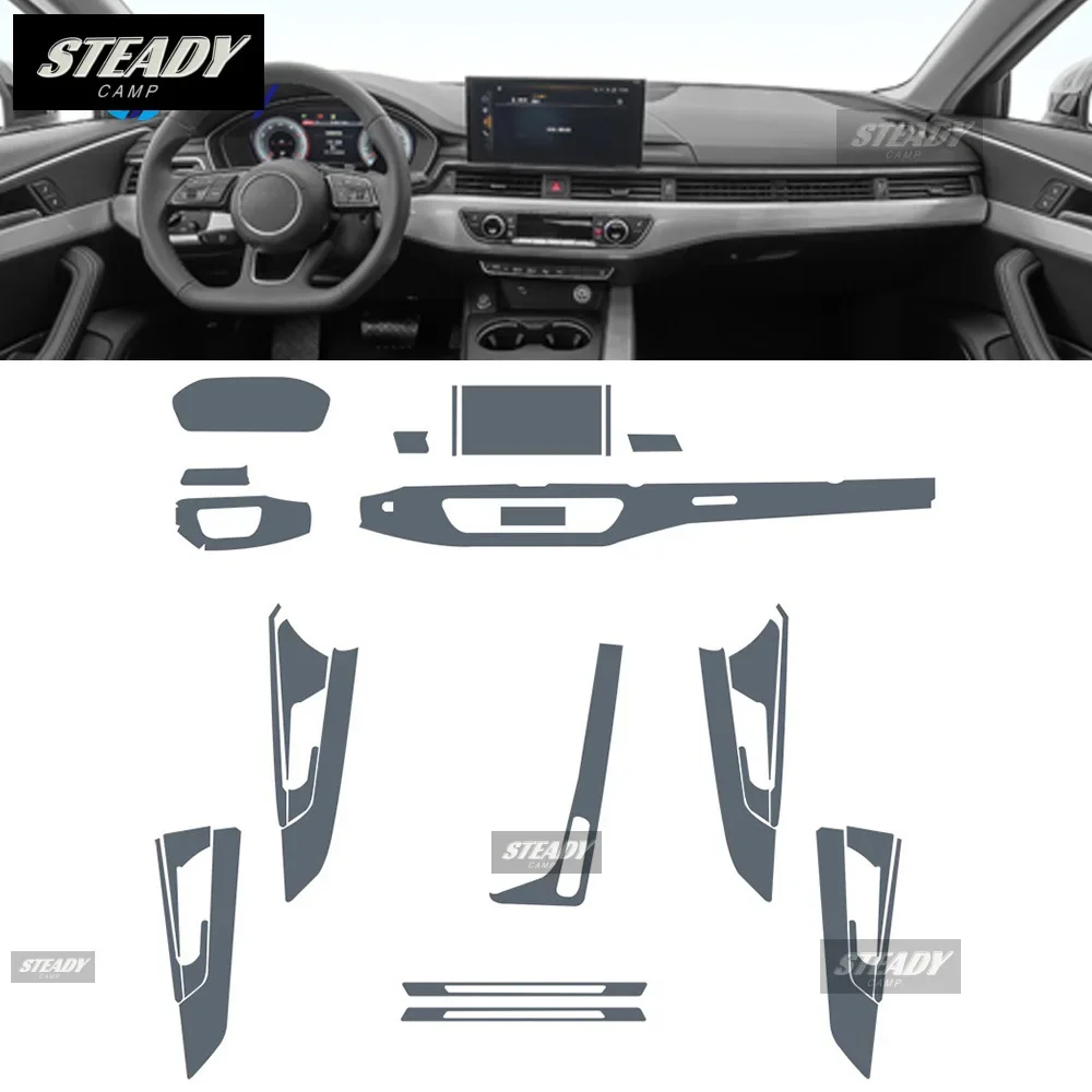 For Audi A4 B9 FY 2020-2023 Car interior Center console transparent TPU Paint protective film Anti scratch sticker LCD screen 1 For Audi A4 B9 FY 2020-2023 Car interior Center console transparent TPU Paint protective film Anti scratch sticker LCD screen 1