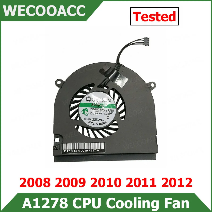 Laptop CPU Cooler Cooling Fan For Macbook Pro 13&quot A1278 2008 2009 2010 2011 2012 Year |
