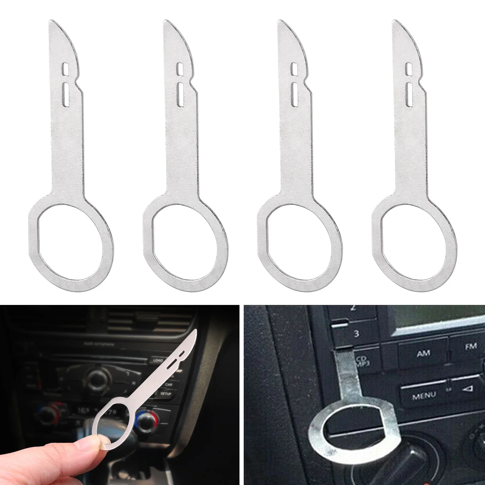 Iron Car Radio Removal Tool Kit for Vehicle Stereo
