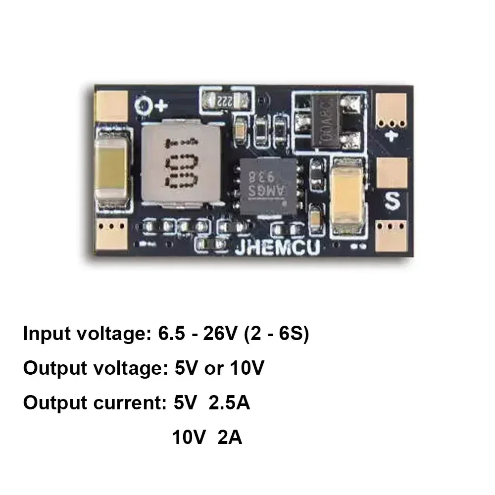 JHEMCU HDVTX Module Spennulækkun 5V/10V fyrir DJI O3/O4 FPV Dróna - 2 stk. sett