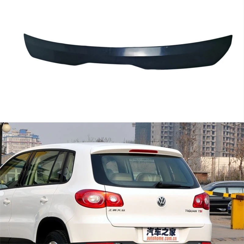 

For Volkswagen Tiguan Roof Spoiler Rear Wing Body Kit Accessories ABS Plastic SUV Hatchback Universal Gloss Black