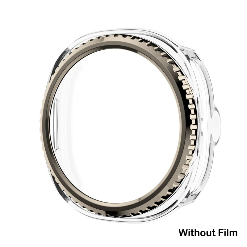 Bezel Ring and Protective Cover Case for Smartwatch - Hard PC Bumper Shield