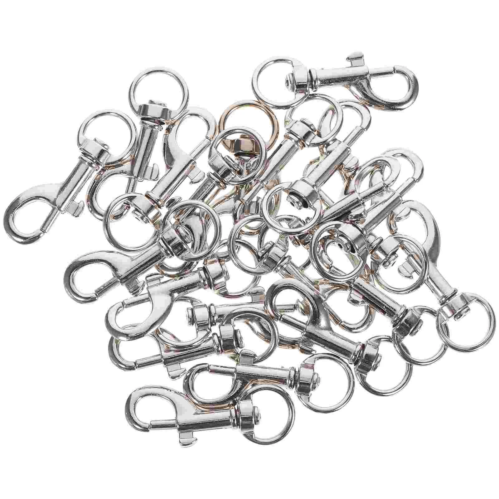 20 Pcs Metal Dog Clips Heavy Duty Zinc Alloy Hook Snap for Pet Leash Diving Boating Stainless Steel Swivel Trigger Hooks