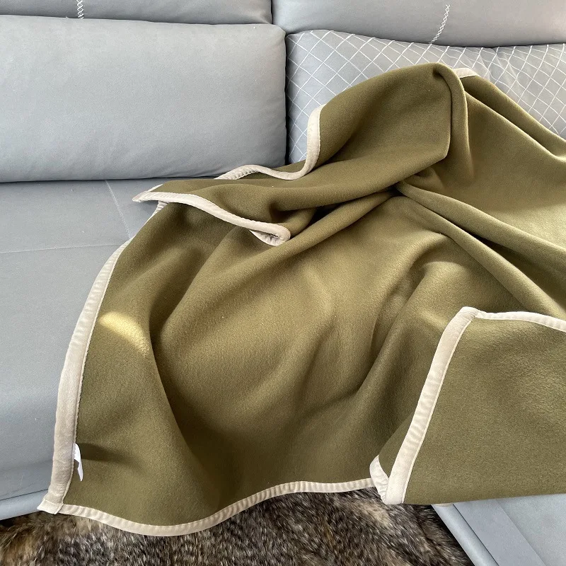 

Polyester Double-sided Plush Blanket Double-layer Composite Blanket Military Blanket Summer Quilt High-quality Sofa Blanket