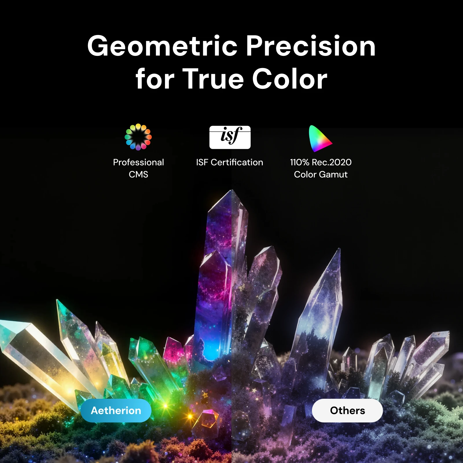 에테리온 MAX UST 프로젝터 2600 ISO 루멘 4K RGB 순수 트리플 레이저 6000:1 8+128G EMMC 구글 TV 3D 지원 홈 프로젝터