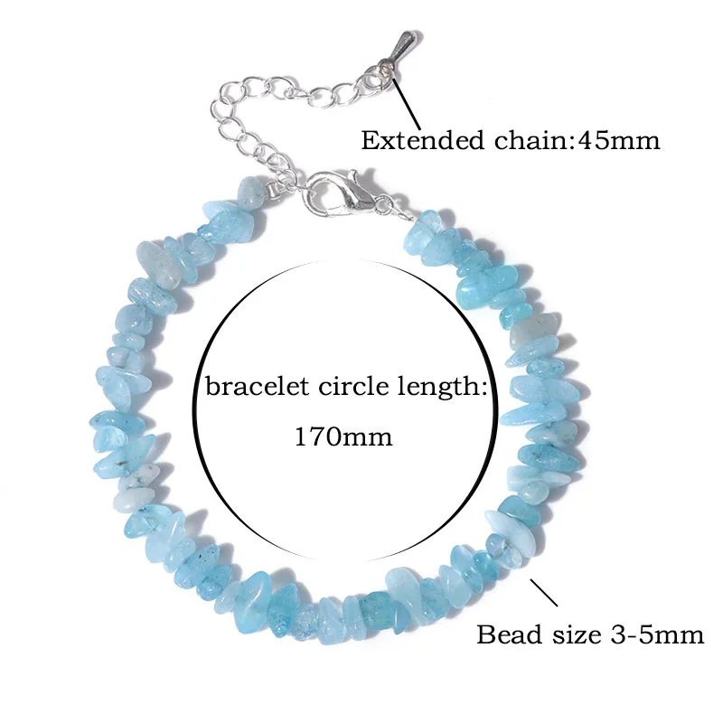 Set Di 2 Bracciali In Pietre Naturali – Quarzo Rosa E Acquamarina – Cristalli Confezione Regalo