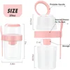 2Pcs Overnight Oats Container, 870ML Yogurt Pots Reusable Salad Cups with Lid Spoon Breakfast Jar Breakfast Pot 4
