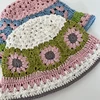 2023 Summer Flower  Crochet Hat Funny Novelty Beanies  Knit  Cap Bucket Hat Women Korean Style Panama Y2k Accessories 6