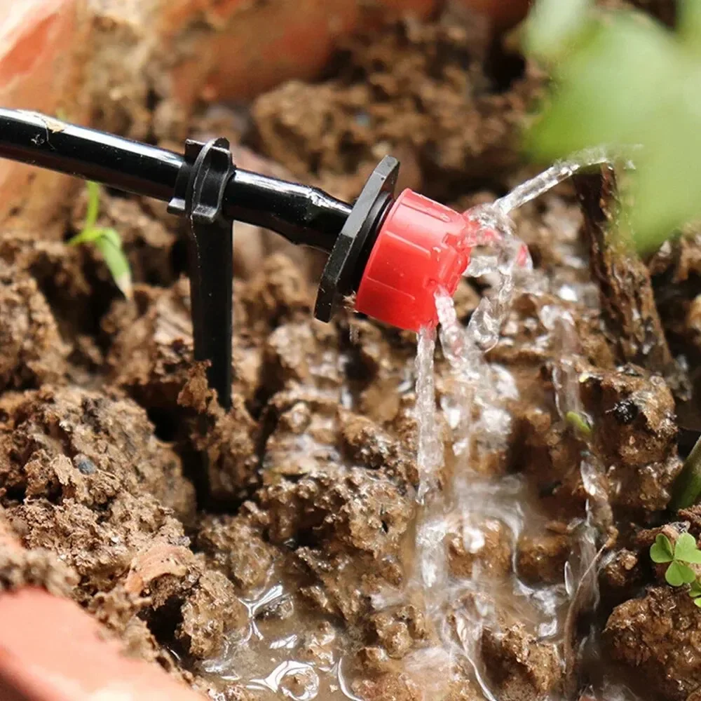 Drip irrigation sprinklers 10/50pcs adjustable 1/4'' micro drippers for watering system emitter for garden plants