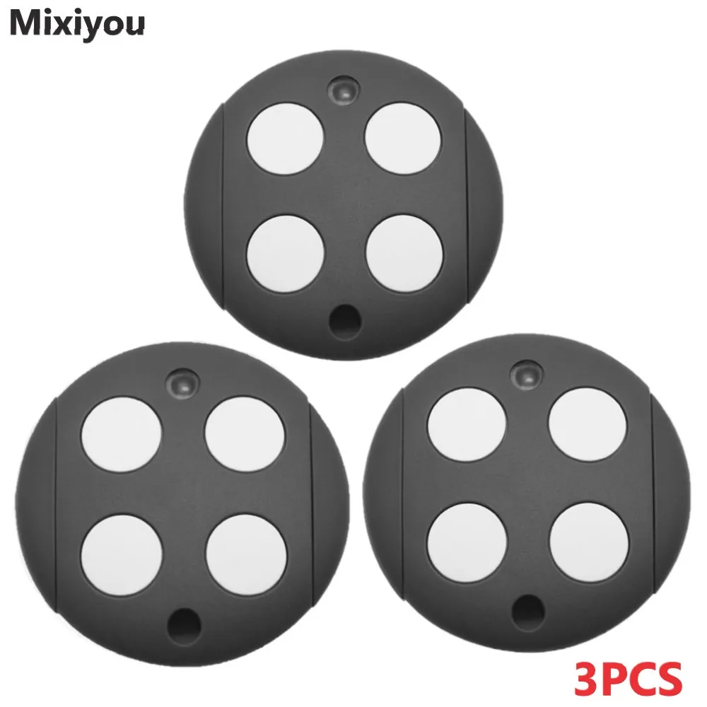 

3PCS Compatible Mhouse Moovo Garage Door Opener TX3 TX4 GTX4 Garage Door Remote 433.92MHz 4 Buttons Key Transmitter