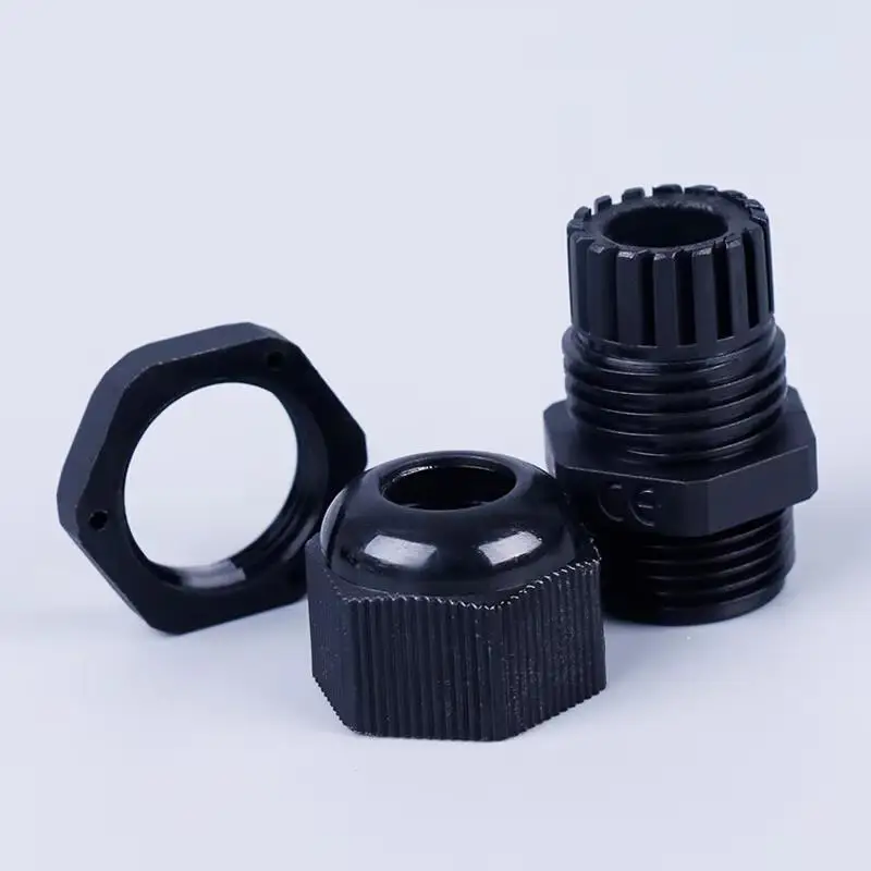 IP68 Waterproof Nylon Plastic Cable Gland Connector PG7 for 3-6.5mm Cable Glands 100pcs