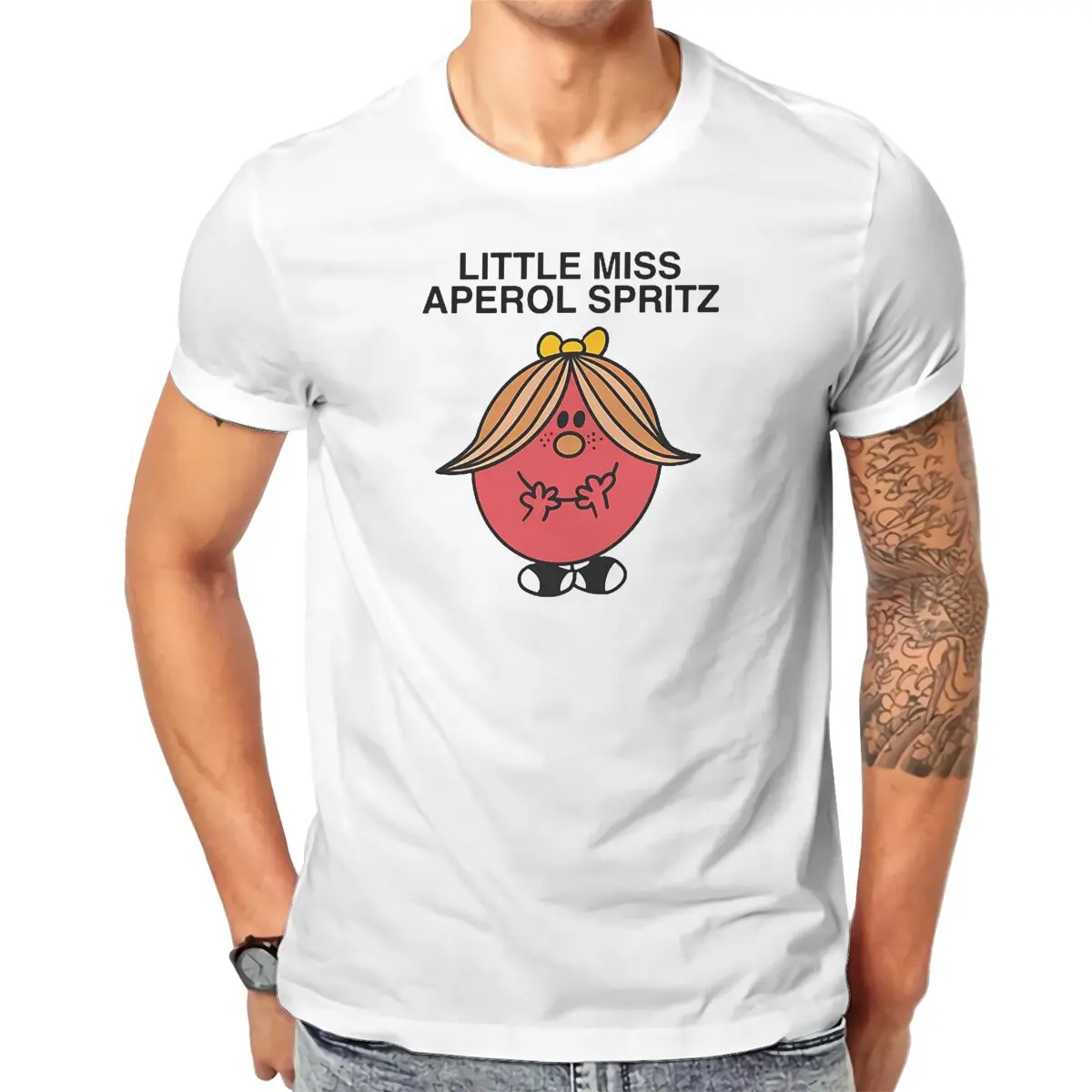 Top 100% Cotone Fun Fashion Little Miss Aperol Spritz T-Shirt Da Uomo E Da Donna Tshirt Top