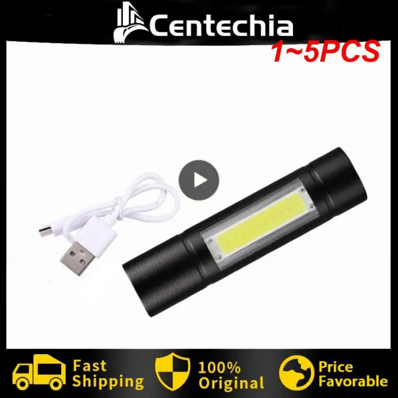 

1~5PCS Zoom Focus Mini Led Flashlight Built In Battery XP-G Q5 Lamp Lantern Work Light rechargeable Mini Flashlight