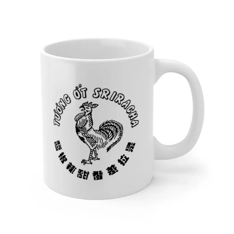 

Sriracha Mug Ceramic Cup Gifts 11oz