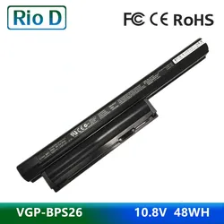 Laptop Battery For Sony Vaio bps26 VGP-BPL26 VGP-BPS26 VGP-BPS26A SVE14A SVE15 SVE17 VPC-CA VPC-CB VPC-EG VPC-EH 10.8V 48WH