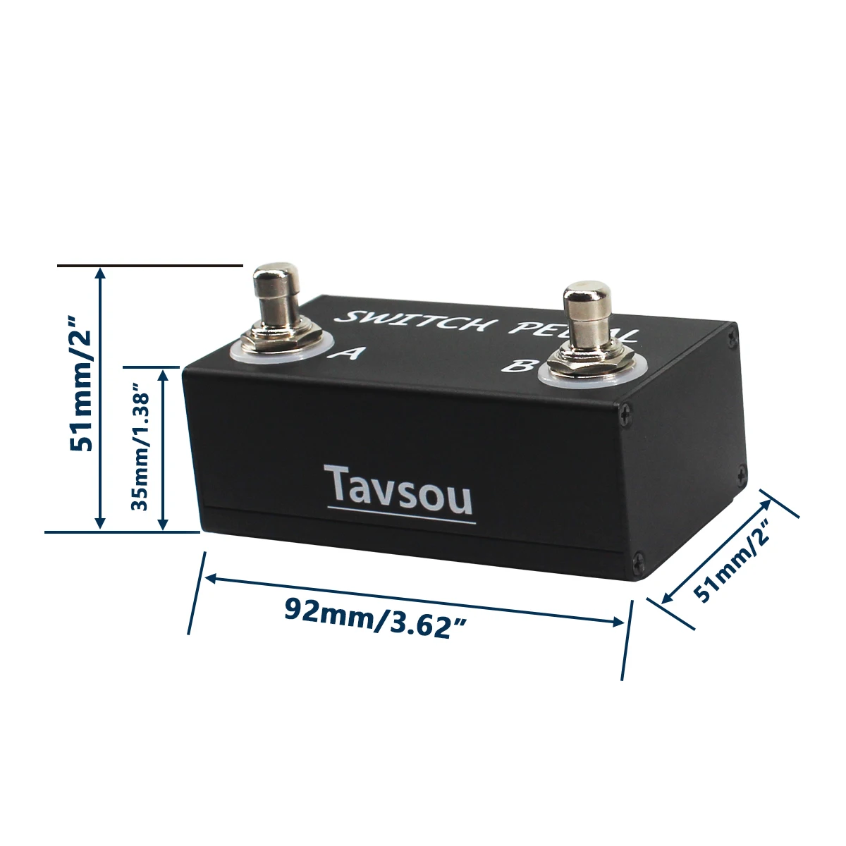 Tap Dual Footswitch Latch Momentary Pedal for Electronic Instruments Muti-effects Pedal and Amps Accessories with TS TRS Metal electric guitar pedal,guitar accessories,electric guitar switch