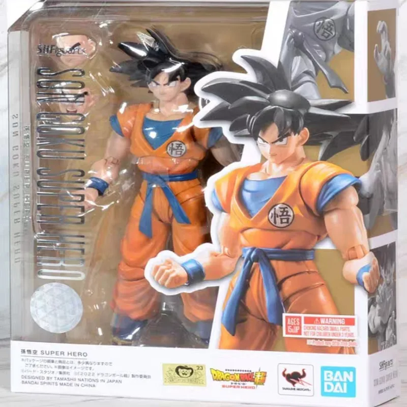 Bandai Original Shf 2022 Dragon Ball Super Hero Theatre Edition S.H.Figuarts Goku Dall Action Figures Regali Giocattolo Per Bambini