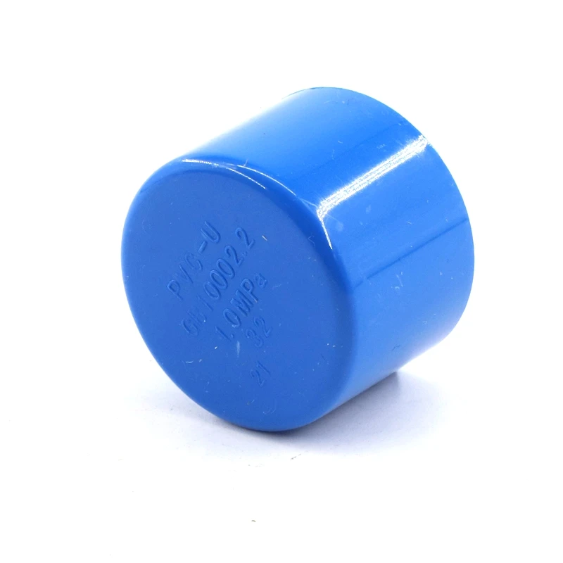 PVC Water Filter Cap Net 32mm-110mm ID for Aquarium Fish Tank Fitting White Blue