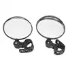 2pcs/set Bike Rear View Mirror 8cm Adjustable Wide Angle Round Scooter Rearview Mirror Universal for Wheelchair Bicycle 4
