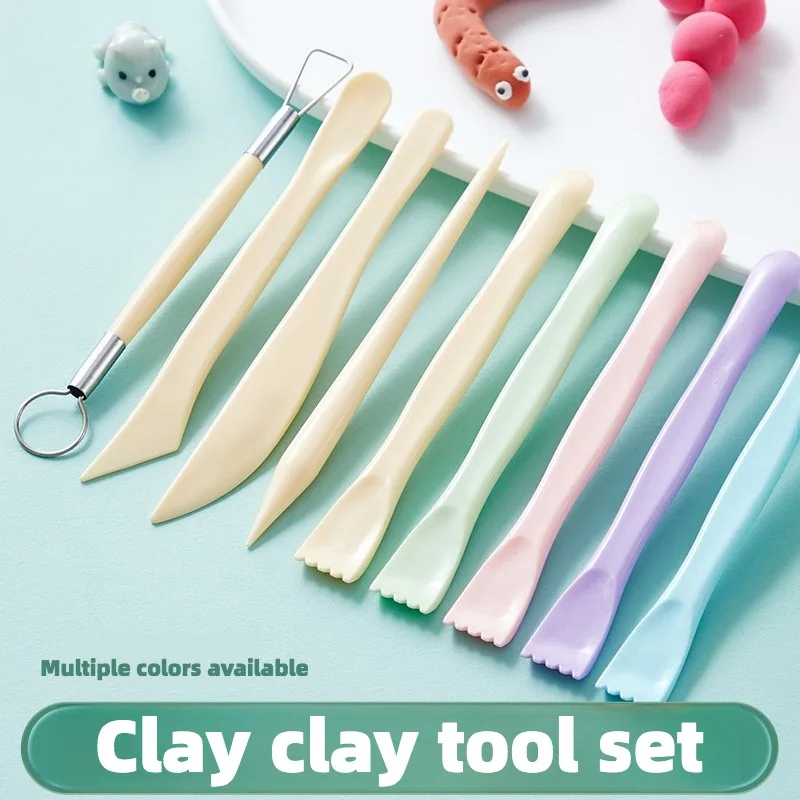 Pottery Clay Sculpture Tools Art Supplies Clay 5 Pcs Set Pottery Knife Soft Sculpture Knife Art Tools 5 Color Optional