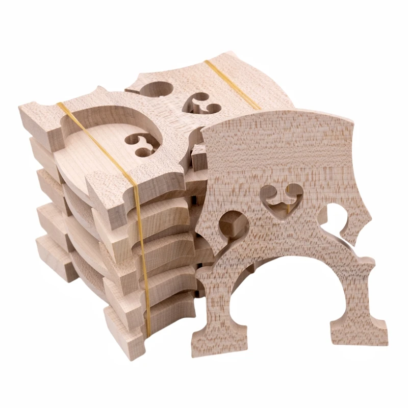 Cello Bridge 4/4 3/4 1/2 1/4 1/8 Size Maple Wood Belgian Type and Franch Style 10pcs