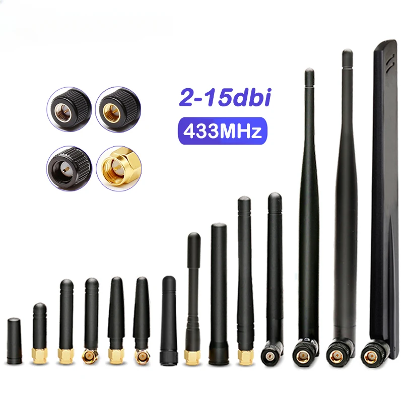 External Antenna 433MHz Lora Antenna Outdoor 15dbi High Gain Omnidirectional Signal Booster for IOT Router Modem