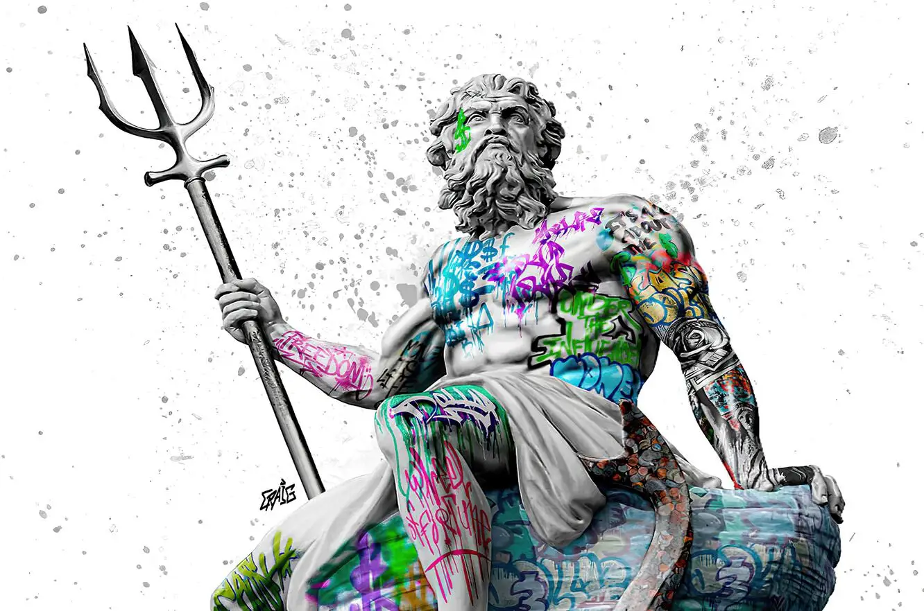 Atlas Greek God Painting