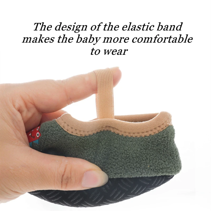 Baby shoes children slippers Baby Anti-slip Socks Cute Kids Slippers Newborn Warm Crib Floor Shoes with Rubber Sole for 0-24Month Children Boy Toddler Shoes