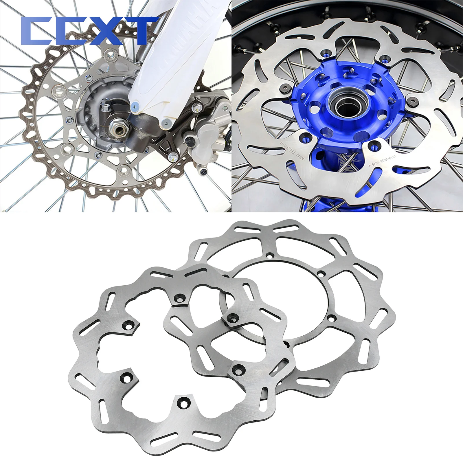Motorcycle 245mm 270mm Front Rear Brake Disc Rotor For Yamaha WR250F WR450F 2001- YZ400F WR400F 1998-2000 YZ426F WR426F 2002