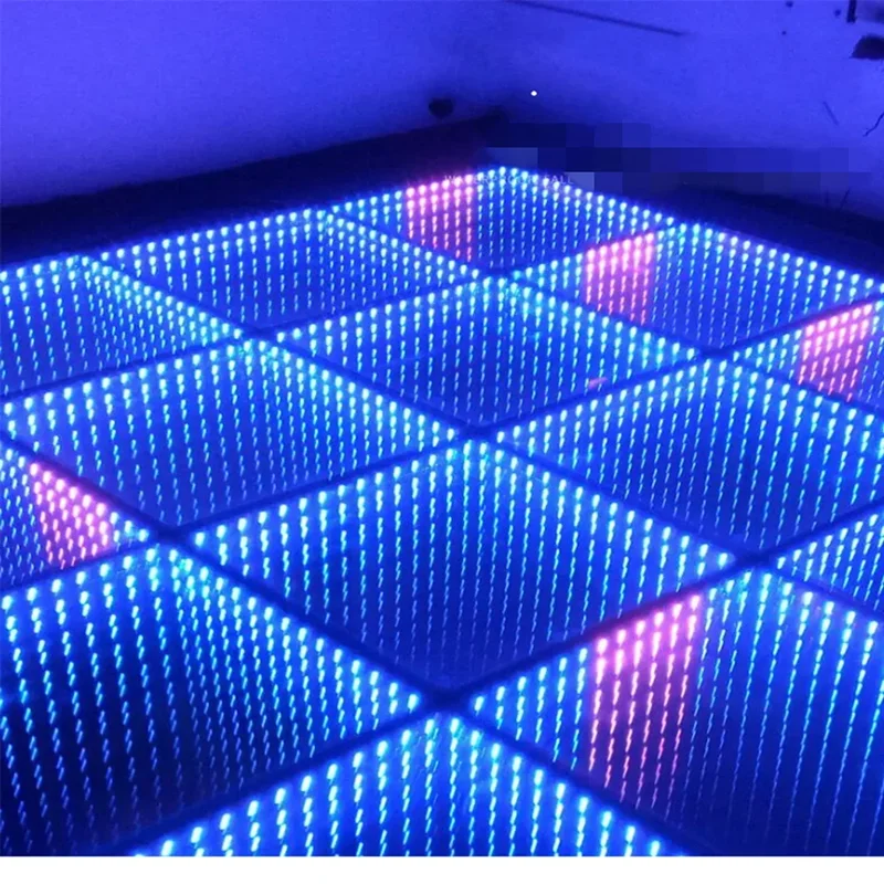 LED Flashing Mirror Carpet Aisle Runner With Remote controller Bar Club Wedding T Station Stage Decoration Props