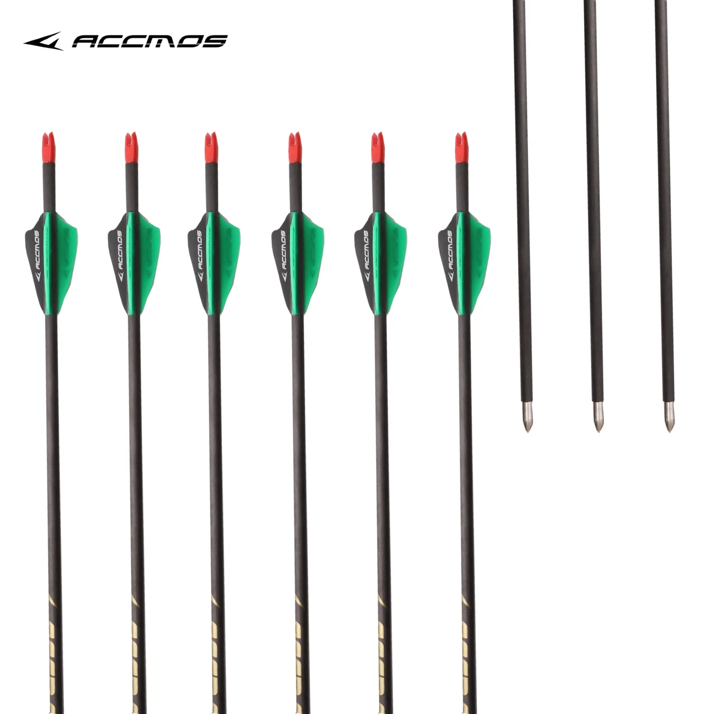 Carbon Arrow Archery for Recurve Bow 28inch 30inch Spine 600 700 800 900 1000 1100 1300 1500 1800 archery arrows