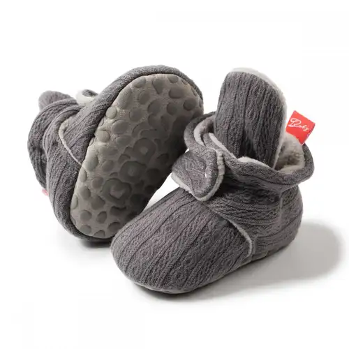 Baby Boy Girl Cute Socks Infant First Walkers Floor Booties Classic Soft Sole Anti-Slip Warm New Fashion Shoes - Image 3