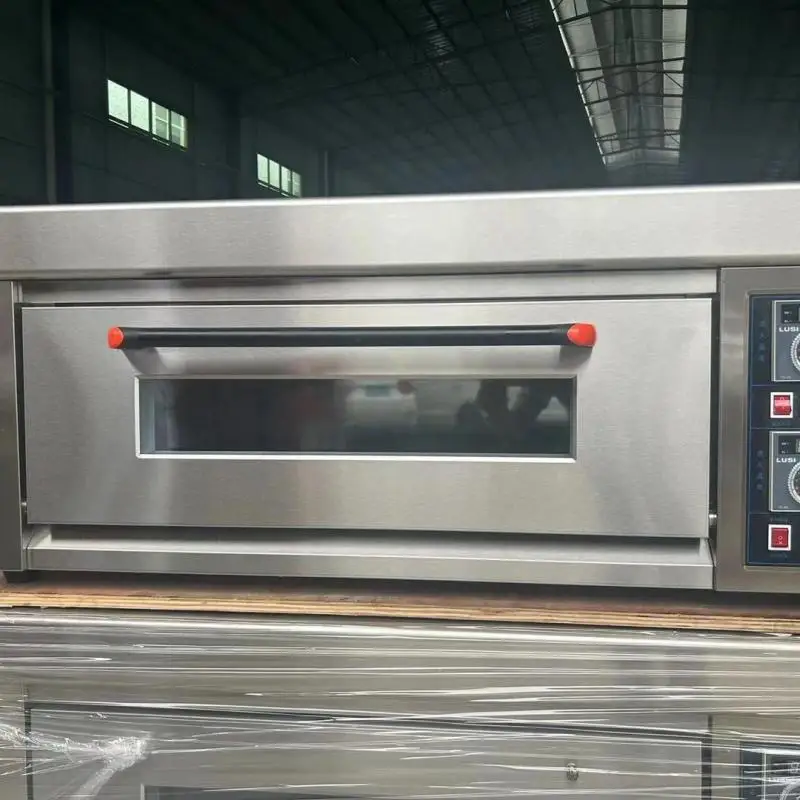 Commercial Factory Price Electric Instrumentation Control Bread Making Machine 1 Deck 2 Tray Baking Deck Oven 2