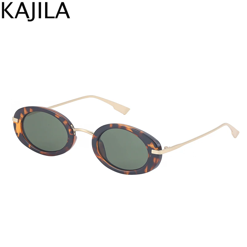 KUGUAOK Oval Sunglasses for Women Trendy Y2K Style Design Sun Glasses UV Protection 90s Small Vintage Shades