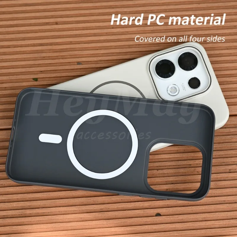 Stylish Magnetic Frosted Finish Skin-friendly Hard Case with Shockproof Protection