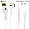 Original Wired Earphones For iPhone 15 16 14 13 12 11 Pro Max 7/8Plus X XR XS In-Ear Earbud For Lightning USB C 3.5mm Earbuds 2