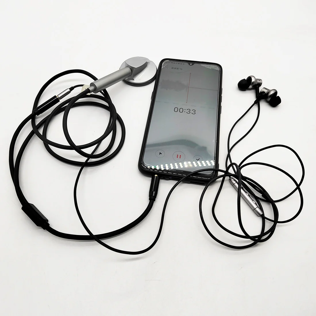 หูฟังบันทึกเสียงแพทย์ ชาร์จได้ Bluetooth