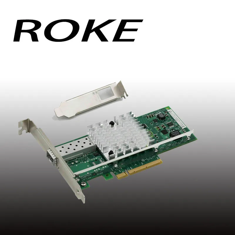Adaptador de Rede Chipconjunto Intel de Porta Única X520-da1 10 Gbps Sfp Mais Pcie 2.0 82599en 1pc Ftlx8571d3bcv-it