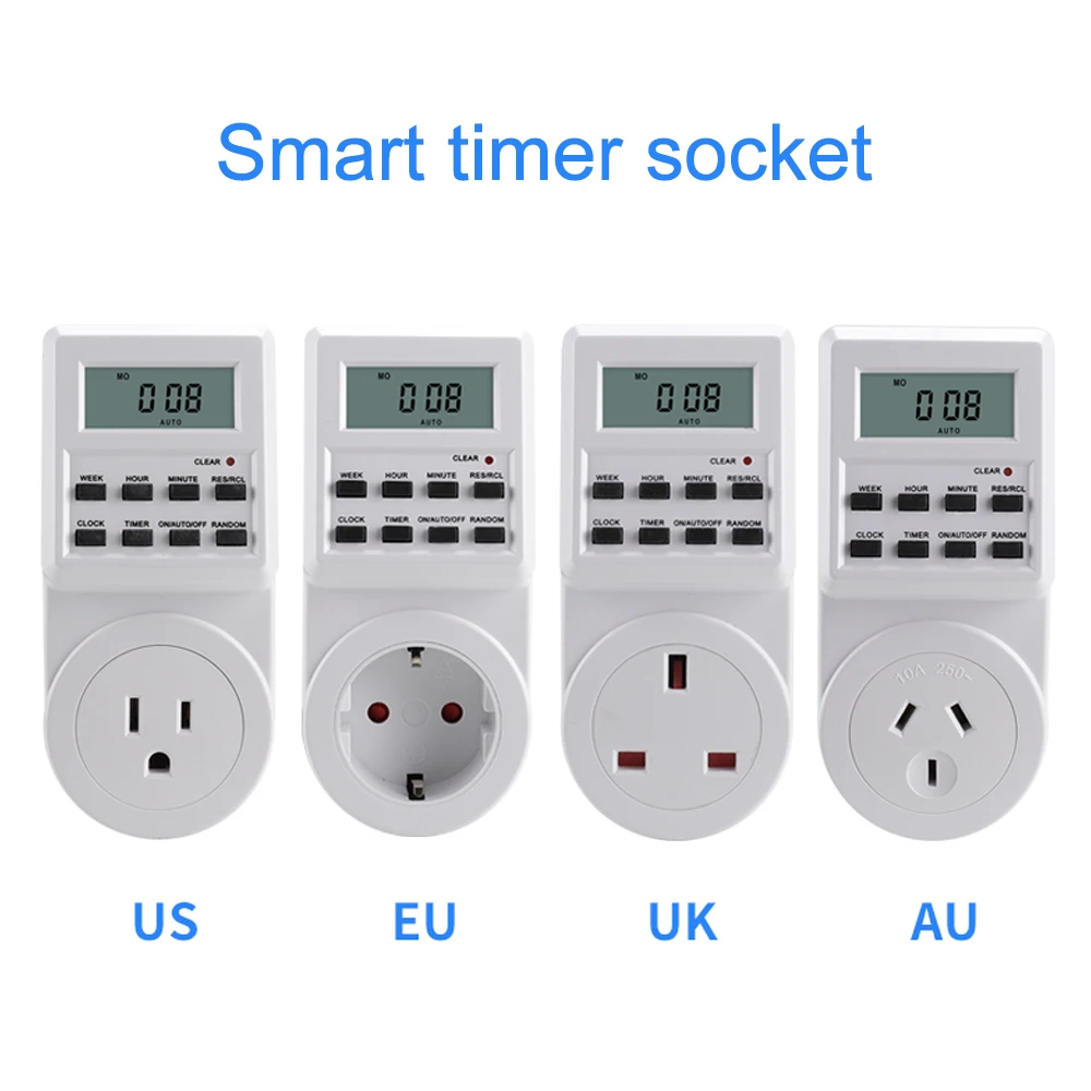 Programmable Digital Timer Switch for Home Energy Efficiency and Kitchen Appliance Control