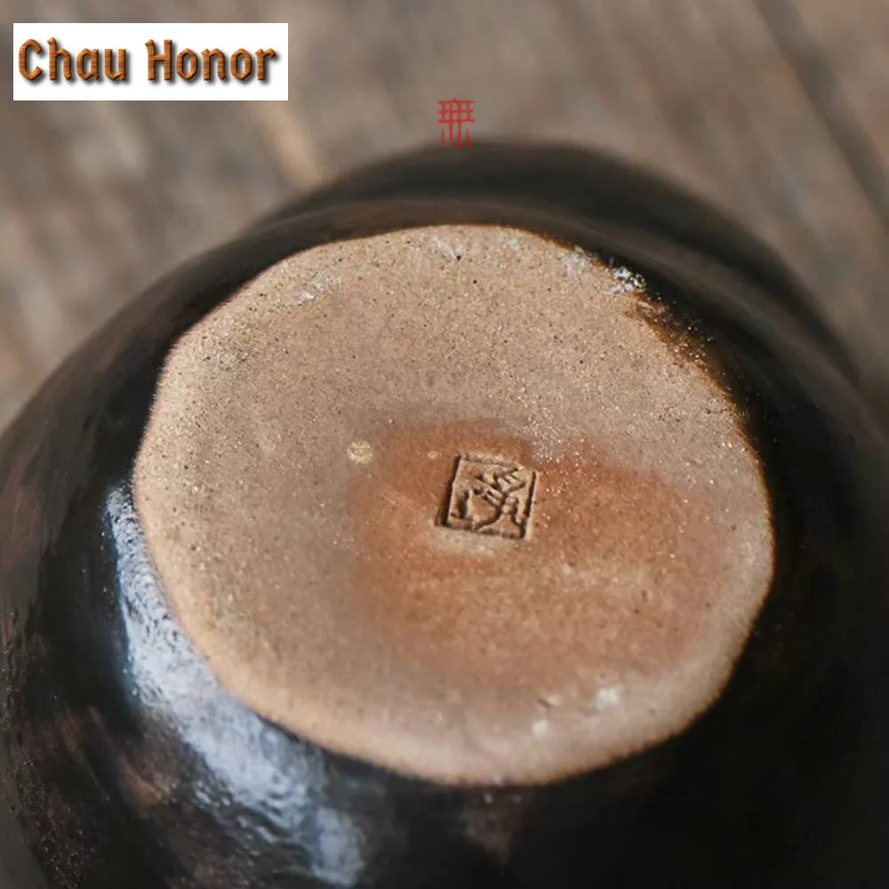 150ml Japanese Rough Pottery Treasure Bottle Pot Creative Handcrafted Tool Teapot Retro Tea Making Hand Grab Kettle Gift Box