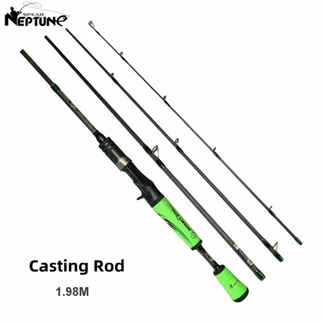 New Fishing Rod 1.98m Portable Lure Rod Spinning Casting Fiber