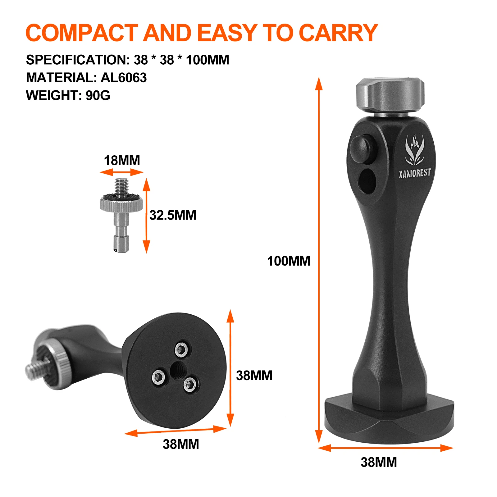 Binoculars Tripod Adapter Bracket for Telescope 1/4 Inch Threading Standard Universal