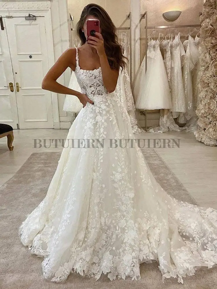 princess-wedding-dresses-lace-appliques-beach-bridal-gowns-boat-neck-spaghetti-straps-boho-country-wedding-gown-open-back