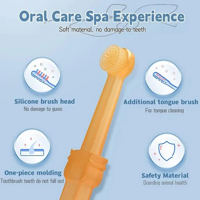 Silicone Soft Pet Toothbrush for Teeth Whitening 3