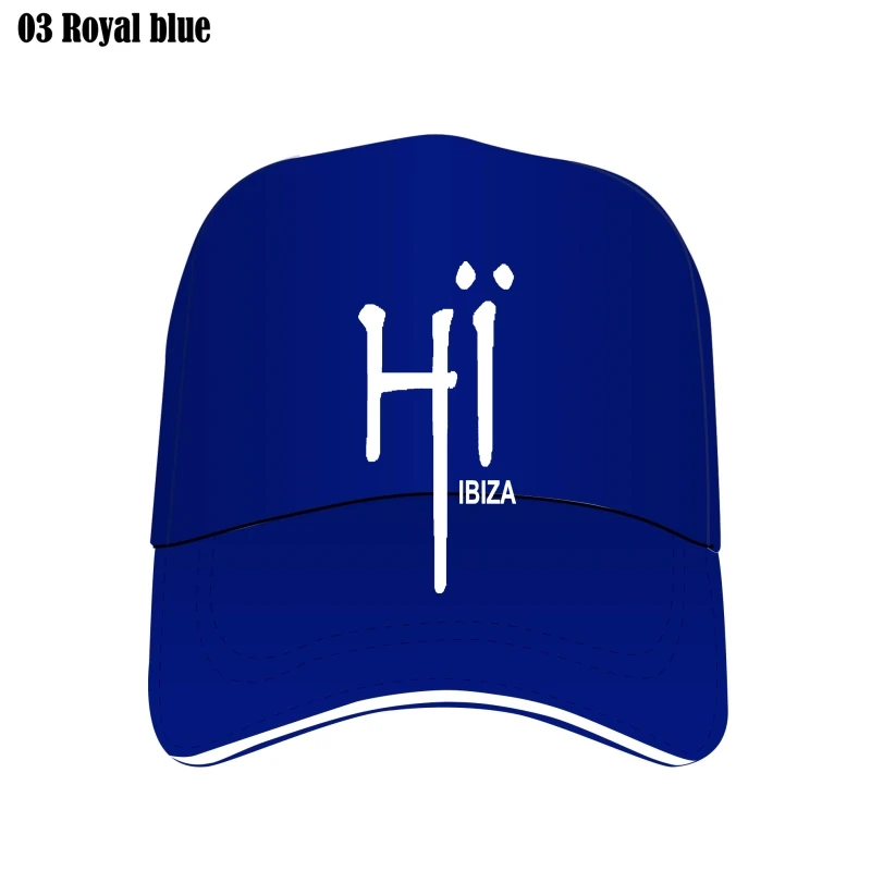 

Шапка Hi Ibiza Club на заказ с новым логотипом, мужская шапка унисекс для танцев Trance Rave, стильный кремовый Dj, сетчатая уличная хлопковая 011425