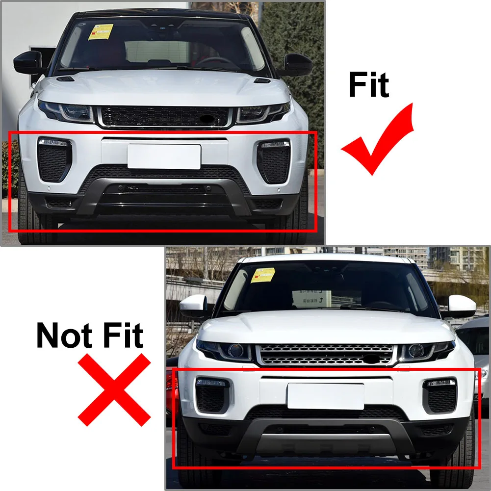 Glossy Black Car Front Bumper Skid Plate Trim Protective Guard For Land  Rover Range Rover Evoque 2016 2017 2018 LR071794 - AliExpress