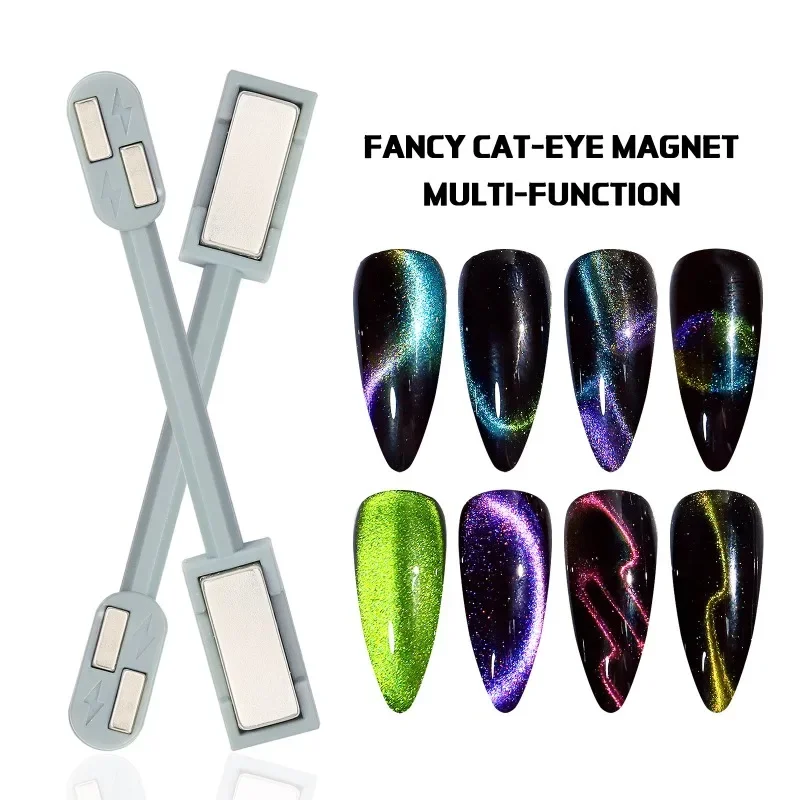 Double-ended Magnet Stick Cat Eye Nail Polish Gel Use Cat's Eye 9D Effect UV Gel Thickened Upgraded Powerful Large Magnet Tool magnetic nail art tools cat eye nail tool magnetic nail tools