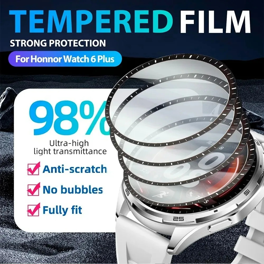 Pack of Screen Protectors for Honor Watch 6Plus - HD Clear, Anti-Scratch, Flexible Films