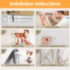 Wall Mounted Drying Rack Folding Laundry Racks Versatile Aluminum Telescopic Clothes Hanger Space Saving Clothes Coat Hanger 5