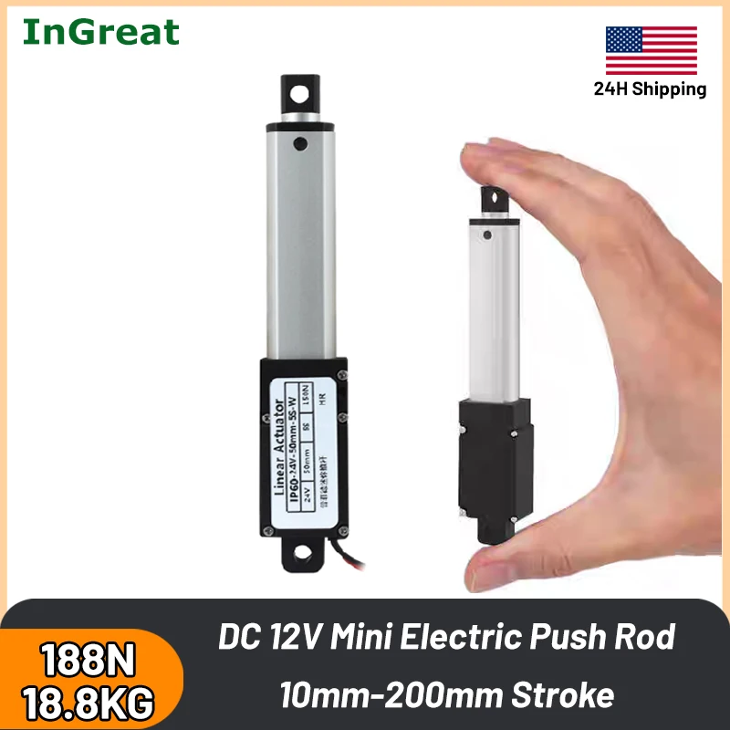 Mini Electric Telescopic Push Rod Motor 12V